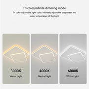 LED полилей с дистанционно управление FUTURA LUMINA 66W, 2 квадрата, студена/топла/неутрална светлина, димируем, бял LED полилей с дистанционно управление Заглавие по подразбиране Alessandro Design