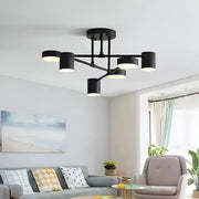 LED полилей GALIOS 26W, 6 елемента, студена/топла/неутрална светлина, черни апликирани LED полилеи Заглавие по подразбиране Alessandro Design