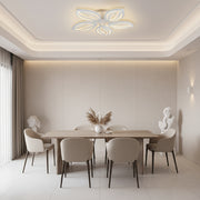 LED полилей с дистанционно управление ORCHID 66W, 5 венчелистчета, Студена/Топла/Неутрална светлина, Димируем, Бял LED полилей с дистанционно управление Default Title Alessandro Design