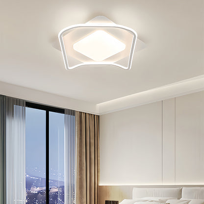 LED полилей с дистанционно управление MODERNO 53W, 2 квадрата, студена/топла/неутрална светлина, димируем, бял LED полилей с дистанционно управление Default Title Alessandro Design