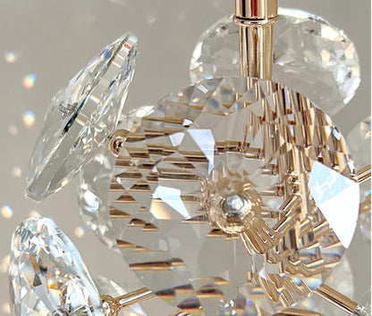 Crystal LED полилей KILKENNY Culmino, 144 W, неутрална светлина, диаметър 60 см, златни модерни полилеи Заглавие по подразбиране Alessandro Design