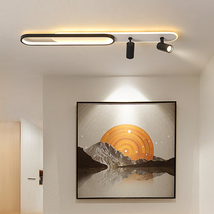 LED полилей с регулируем проектор FISSO Camilla 70W, студена/топла/неутрална светлина, черни LED полилеи Заглавие по подразбиране Alessandro Design