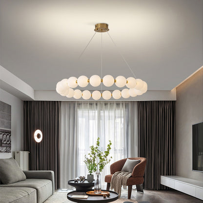 Celeste 42W акрилен LED висящ полилей с дистанционно управление, димиране, топла/неутрална/студена светлина 3000K/4000K/6000K, златни, метални и акрилни LED полилеи с дистанционно управление Заглавие по подразбиране Alessandro Design