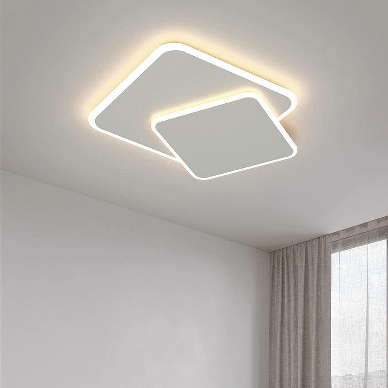 LED полилей с дистанционно управление FUTURA LUMINA 66W, 2 квадрата, студена/топла/неутрална светлина, димируем, бял LED полилей с дистанционно управление Заглавие по подразбиране Alessandro Design