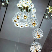 Crystal LED полилей KILKENNY Culmino, 144 W, неутрална светлина, диаметър 60 см, златни модерни полилеи Заглавие по подразбиране Alessandro Design