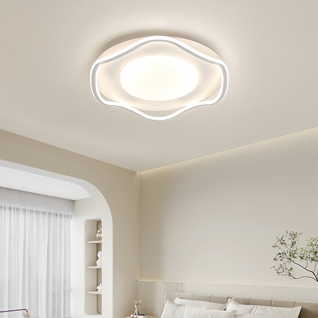 LED полилей с дистанционно управление MODERNO 77W, 2 кръга, Студена/Топла/Неутрална светлина, Димируем, Бял LED полилей с дистанционно управление Default Title Alessandro Design