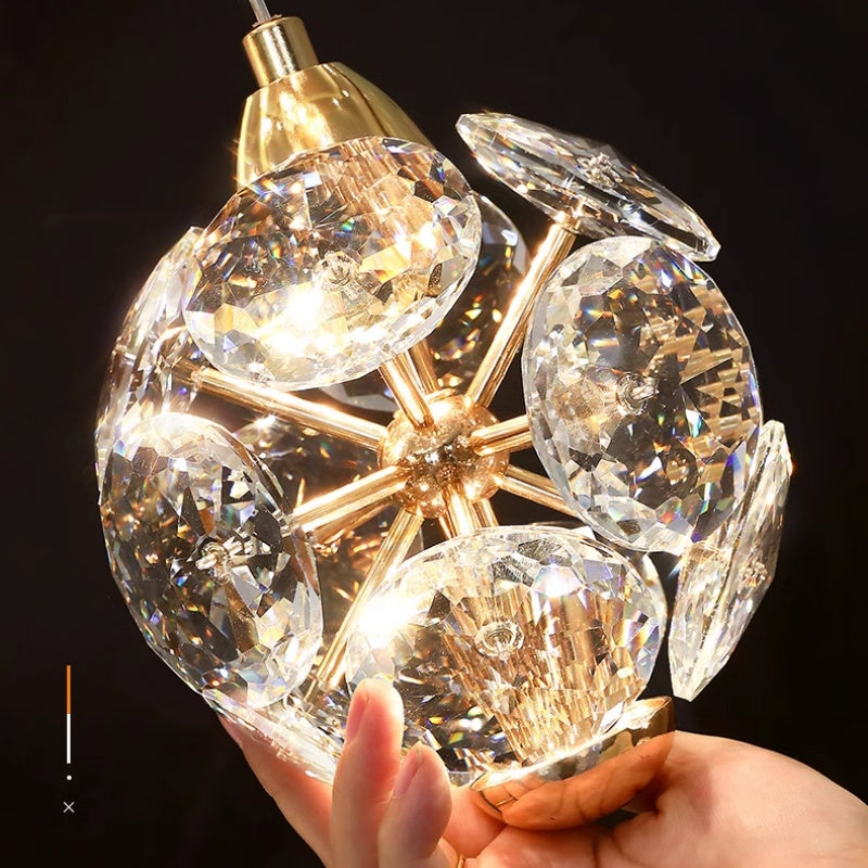 Crystal LED полилей KILKENNY Culmino, 144 W, неутрална светлина, диаметър 60 см, златни модерни полилеи Заглавие по подразбиране Alessandro Design
