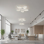 LED полилей с дистанционно управление ORCHID 66W, 5 венчелистчета, Студена/Топла/Неутрална светлина, Димируем, Бял LED полилей с дистанционно управление Default Title Alessandro Design