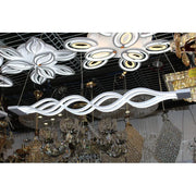 Окачен LED полилей с дистанционно управление WAVE 89W, линейна, студена/топла/неутрална светлина, димируем, бял, регулируема по височина LED полилей с дистанционно управление Заглавие по подразбиране Alessandro Design
