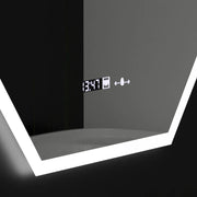 Многоъгълно LED огледало, 60X80cm, Hexaluce Marcello MotionGlow сензор, система за обезпотяване, часовник и термометър, Dimabila Marcello огледала Заглавие по подразбиране Alessandro Design