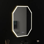 Многоъгълно LED огледало, 60X80cm, Hexaluce Marcello MotionGlow сензор, система за обезпотяване, часовник и термометър, Dimabila Marcello огледала Заглавие по подразбиране Alessandro Design