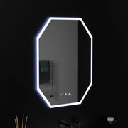 Многоъгълно LED огледало, 60X80cm, Hexaluce Marcello MotionGlow сензор, система за обезпотяване, часовник и термометър, Dimabila Marcello огледала Заглавие по подразбиране Alessandro Design