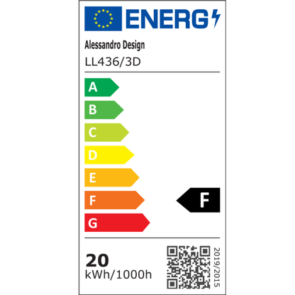 LED полилей NEXA 3D, 20W, диаметър 24 см, студена/топла/неутрална светлина, бели LED полилеи Заглавие по подразбиране Alessandro Design