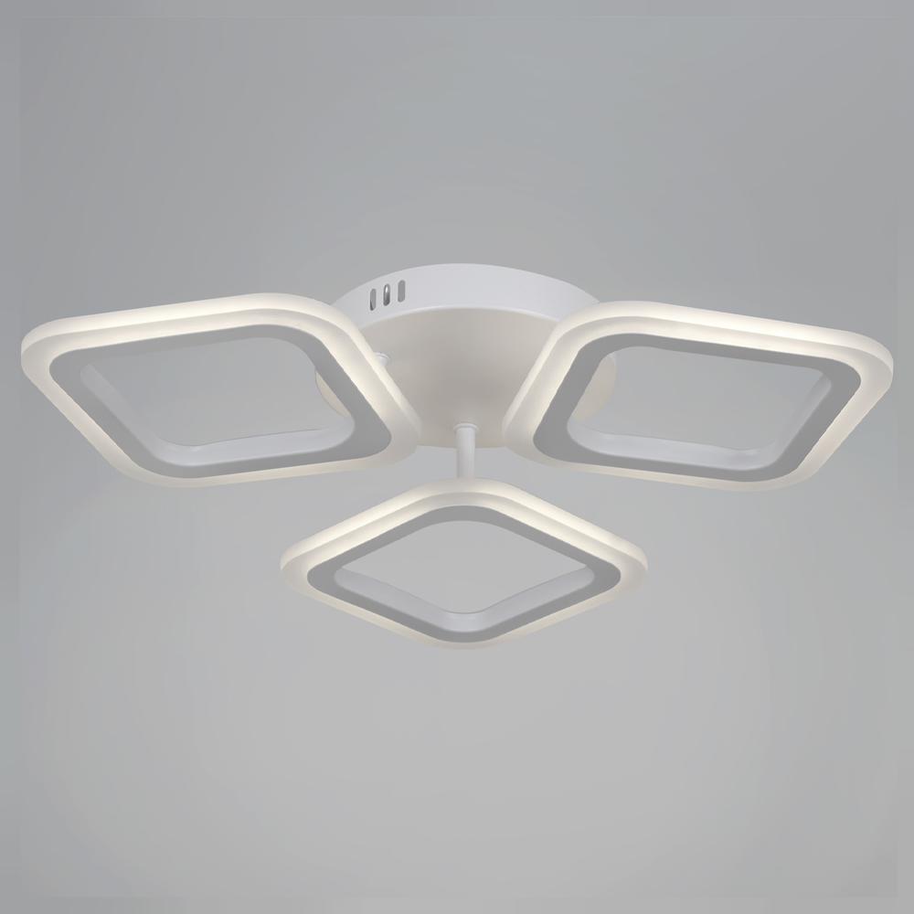 LED полилей ERIKA 20W, 3 квадрата, неутрална светлина 4000k, бял, метални и акрилни LED полилеи Заглавие по подразбиране Alessandro Design