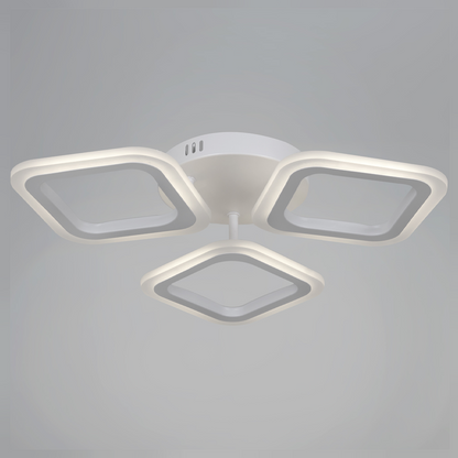 LED полилей ERIKA 20W, 3 квадрата, неутрална светлина 4000k, бял, метални и акрилни LED полилеи Заглавие по подразбиране Alessandro Design