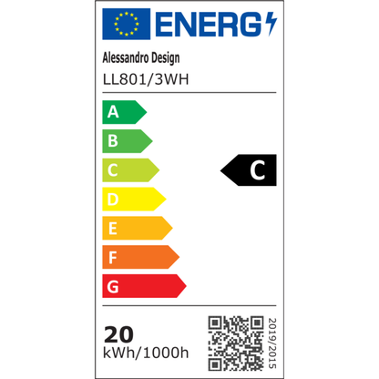 LED полилей ERIKA 20W, 3 квадрата, неутрална светлина 4000k, бял, метални и акрилни LED полилеи Заглавие по подразбиране Alessandro Design