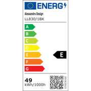 LED полилей с регулируем проектор FISSO Camilla 49W, светлина 3000/4000/6000k, черен LED полилей Заглавие по подразбиране Alessandro Design