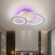 LED полилей с дистанционно управление и кристал NOVA ROTONDA RGB 42W, 2 кръга, Студена/Топла/Неутрална светлина, Димируем, Бял LED полилей с дистанционно управление Default Title Alessandro Design