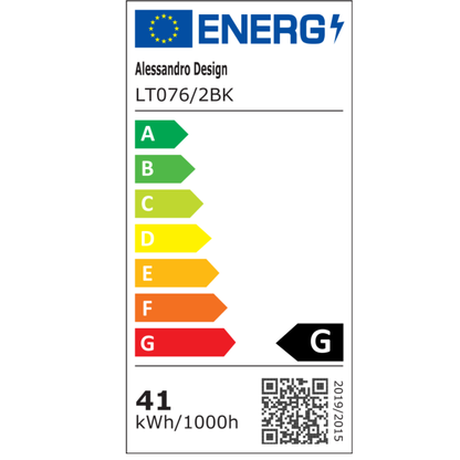 Кристален LED полилей QUADRIS 41W, 2 квадрата, Студена/Топла/Неутрална светлина, Черен Кристални LED полилеи Заглавие по подразбиране Alessandro Design