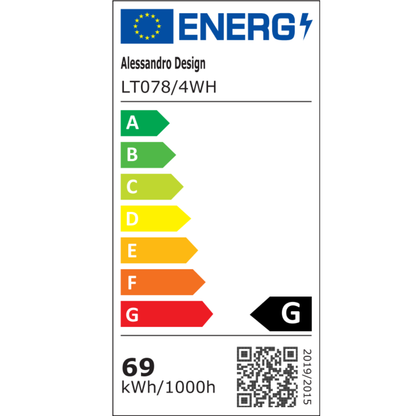 LED полилей с дистанционно управление и кристал LEILA RGB 69W, 4 квадрата, студена/топла/неутрална светлина, димируем, бял LED полилей с дистанционно управление Заглавие по подразбиране Alessandro Design