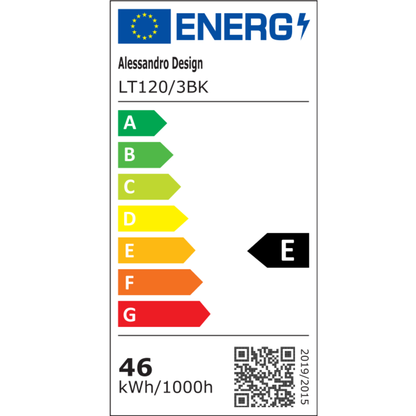 LED полилей с дистанционно управление KILLIAN 46W, 3 кръга, студена/топла/неутрална светлина, димируем, черен LED полилей с дистанционно управление Заглавие по подразбиране Alessandro Design