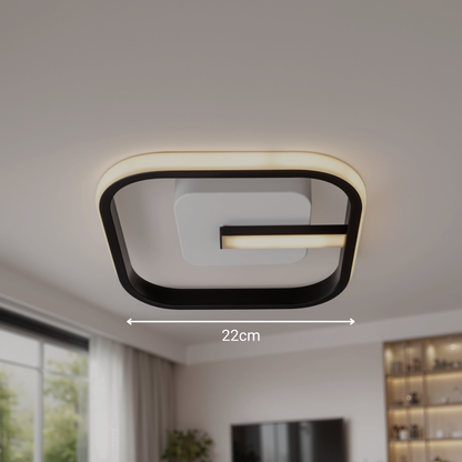 LED полилей VICTORIA 19W, квадратен, студена/топла/неутрална светлина, черен, бял LED полилей Заглавие по подразбиране Alessandro Design