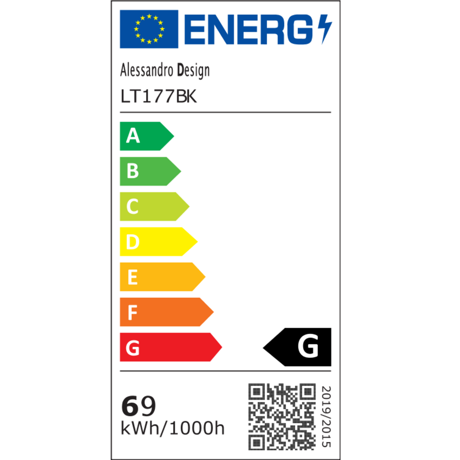 LED полилей с дистанционно управление DAIKI 69W, 4 квадрата, студена/топла/неутрална светлина, димируем, черен LED полилей с дистанционно управление Заглавие по подразбиране Alessandro Design
