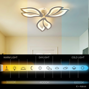 LED полилей с дистанционно управление LILY 40W, 3 елемента, Студена/Топла/Неутрална светлина, Димируем, Бял LED полилей с дистанционно управление Заглавие по подразбиране Alessandro Design