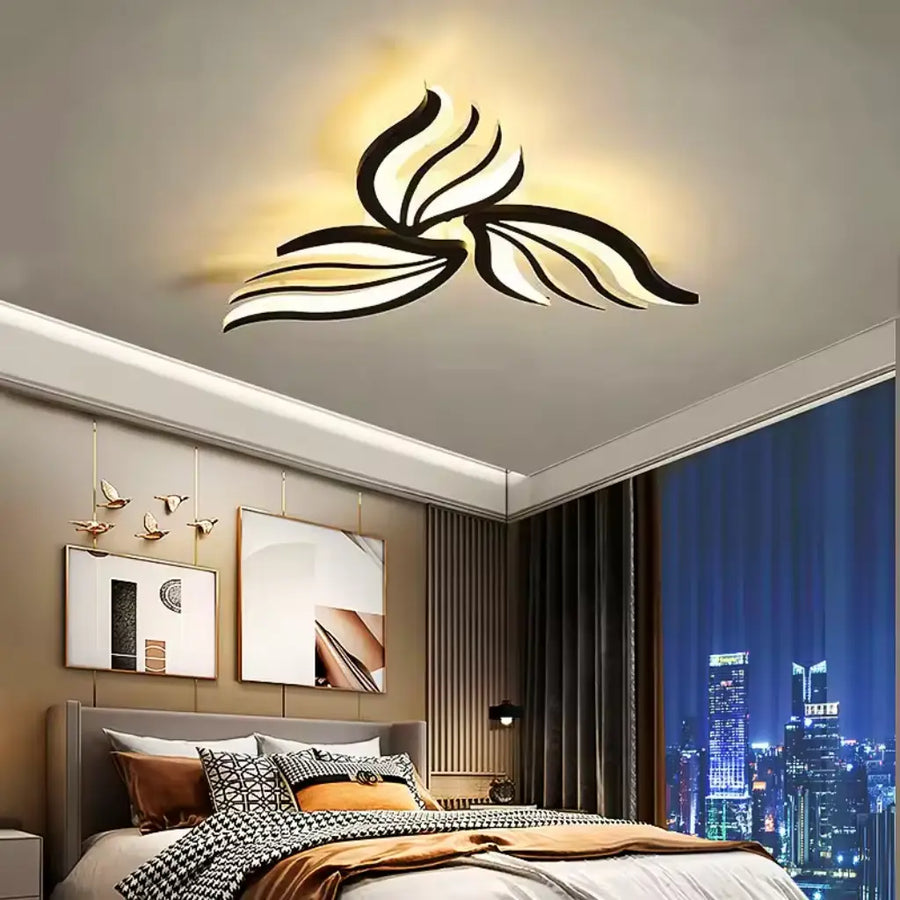 LED полилей с дистанционно управление SAKURA 37W, 3 венчелистчета, студена/топла/неутрална светлина, димируем, бял LED полилей с дистанционно управление Default Title Alessandro Design