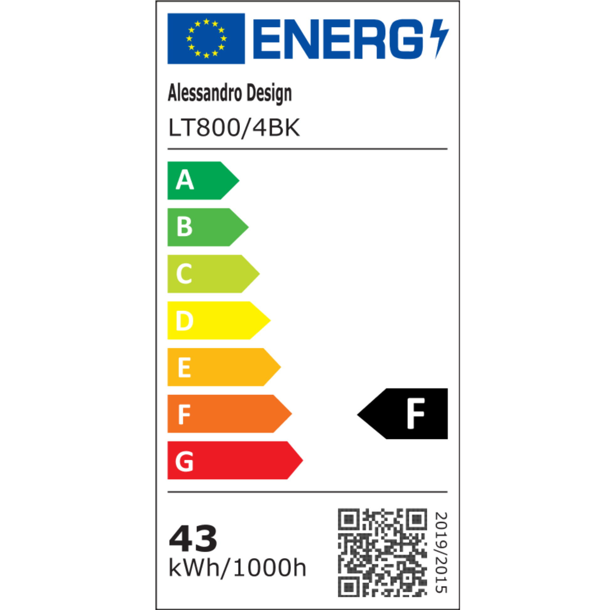 LED полилей с дистанционно управление BETTY 43W, 4 кръга, студена/топла/неутрална светлина, димируем, черен LED полилей с дистанционно управление Заглавие по подразбиране Alessandro Design