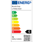 Акрилна пеперуда LED пендел 9W, топла/неутрална/студена светлина 3000K/4000K/6000K, злато, метал и акрил, LED полилеи с регулируема височина Заглавие по подразбиране Alessandro Design