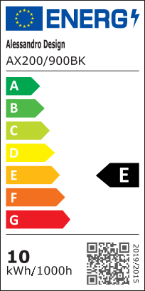 Външна LED стенна лампа Mack, дължина 90 см, 10 W, IP65, метална, линейна, черна външна стенна лампа Заглавие по подразбиране Alessandro Design