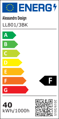 LED полилей PULSARIS 40W, 3 квадрата, студена/топла/неутрална светлина, черни LED полилеи Заглавие по подразбиране Alessandro Design