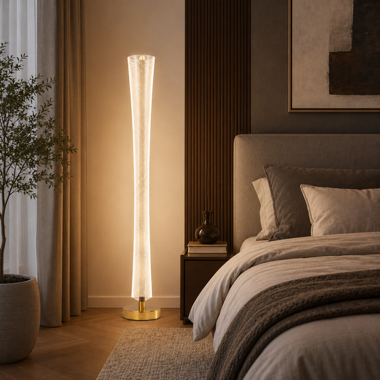 Модерна LED лампа Augustinus 40W 127Cm Топла/Неутрална/Студена Златна светлина