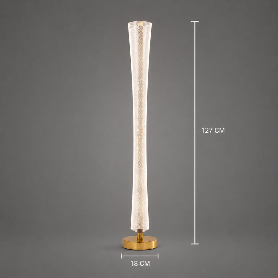 Модерна LED лампа Augustinus 40W 127Cm Топла/Неутрална/Студена Златна светлина