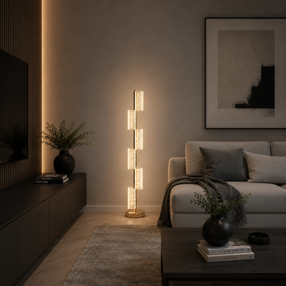 LED лампа 40W Modern Austin 125Cm 3000/4000/6000K злато