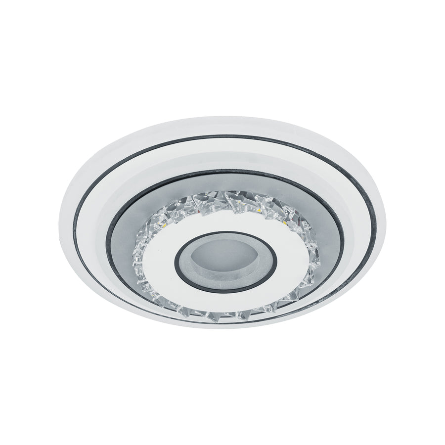 LED кристален полилей MITA 28W, диаметър 20 см, кръгла, студена/топла/неутрална светлина, бяла LED полилеи Заглавие по подразбиране Alessandro Design