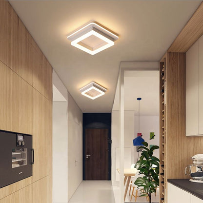 МОДЕРЕН LED полилей 26W, размер 19,5x19,5, квадрат, студена/топла/неутрална светлина, бели LED полилеи Заглавие по подразбиране Alessandro Design