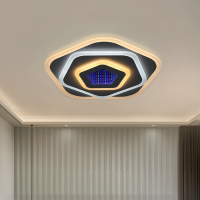 NEXA 3D LED полилей 39W, диаметър 25 см, студена/топла/неутрална светлина, бял
