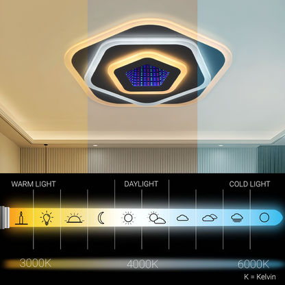 LED полилей NEXA 3D 39W, диаметър 23 см, студена/топла/неутрална светлина, бял LED полилей Заглавие по подразбиране Alessandro Design