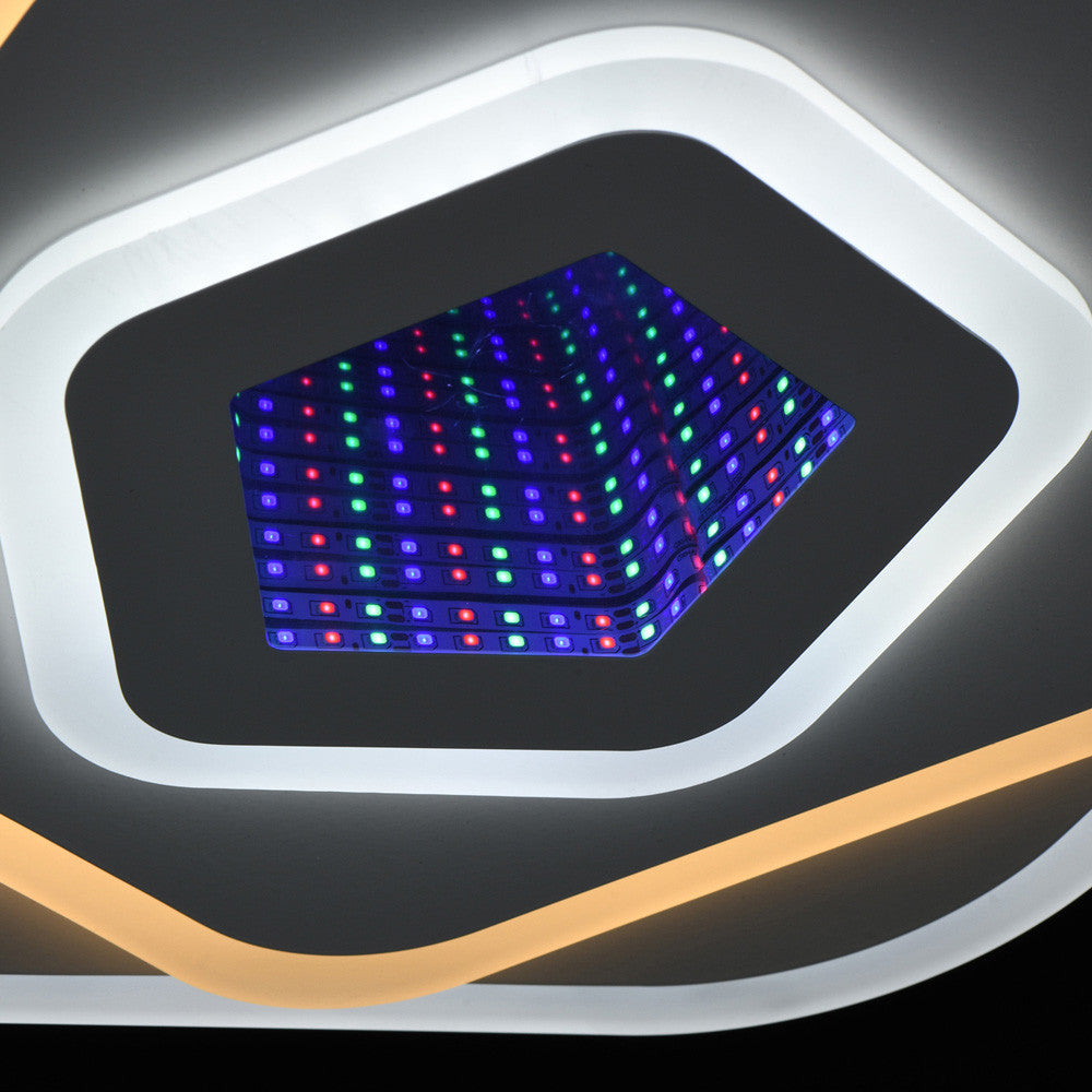 LED полилей NEXA 3D 39W, диаметър 23 см, студена/топла/неутрална светлина, бял LED полилей Заглавие по подразбиране Alessandro Design
