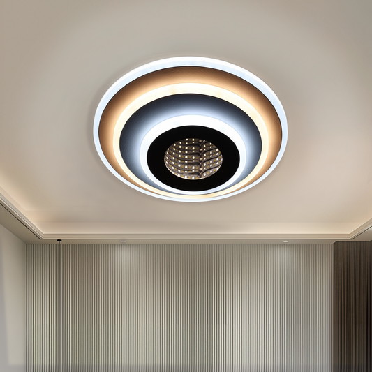LED полилей NEXA ROTUND 3D 39W, студена/топла/неутрална светлина, бели LED полилеи Заглавие по подразбиране Alessandro Design