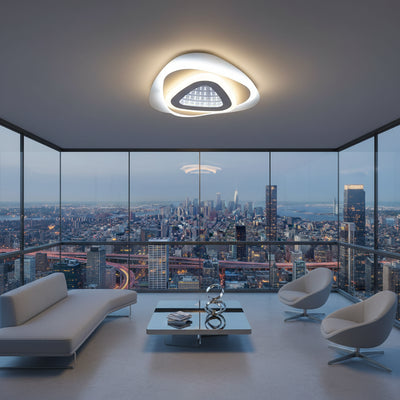 LED полилей NEXA Triangle 3D 39W, бяла, студена/топла/неутрална светлина