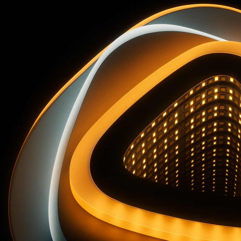 LED полилей NEXA Triangle 3D 40W, бяла, студена/топла/неутрална светлина LED полилеи Заглавие по подразбиране Alessandro Design