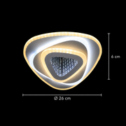 LED полилей NEXA Triangle 3D 40W, бяла, студена/топла/неутрална светлина LED полилеи Заглавие по подразбиране Alessandro Design