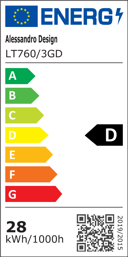 Окачен акрилен LED полилей LT760/3GD, 28W, топла/неутрална/студена светлина 3000/4000/6000K, бял, регулируема височина, метал и акрил