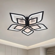 LED полилей с дистанционно управление DALIA 96W, 5 венчелистчета, студена/топла/неутрална светлина, димируем, черен LED полилей с дистанционно управление Заглавие по подразбиране Alessandro Design