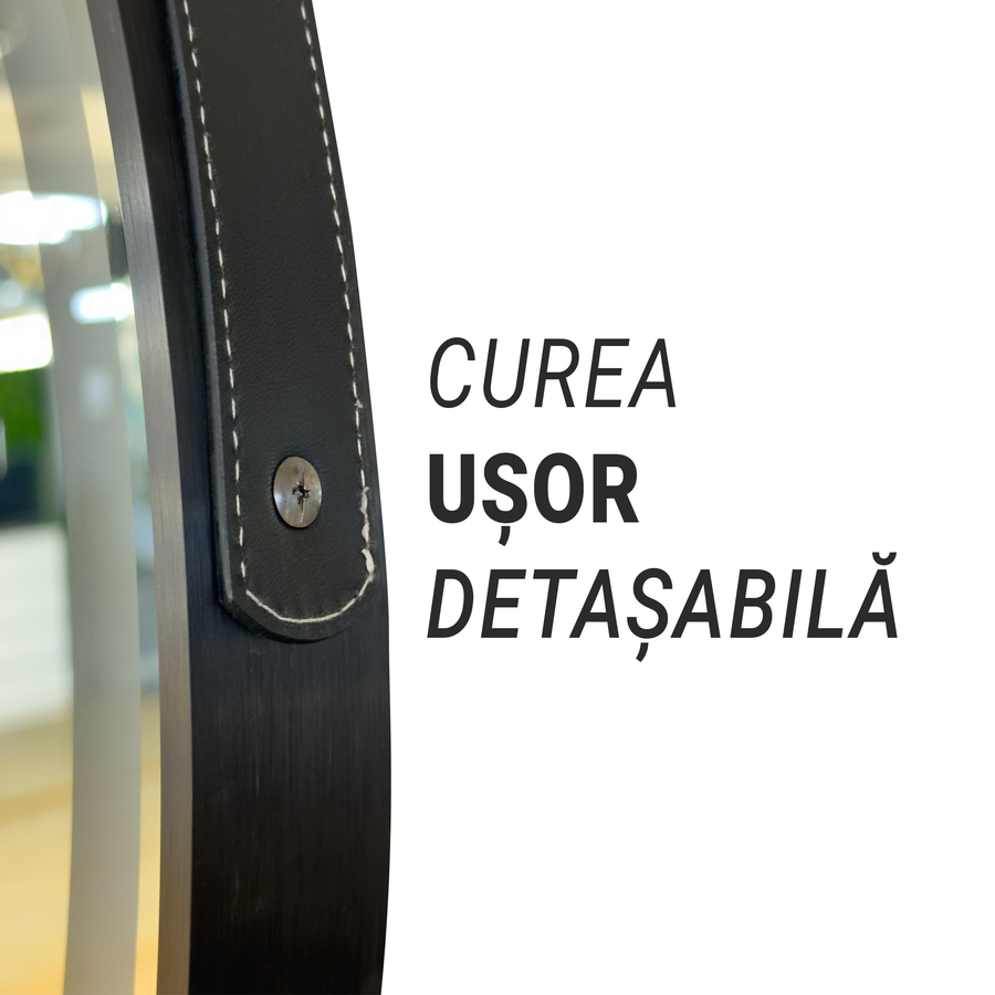 LED кръгло огледало, 11 W, 60 cm, Micah Marcello MotionGlow сензор, система против запотяване, часовник и термометър, козметична лупа, димируеми огледала Marcello Заглавие по подразбиране Alessandro Design