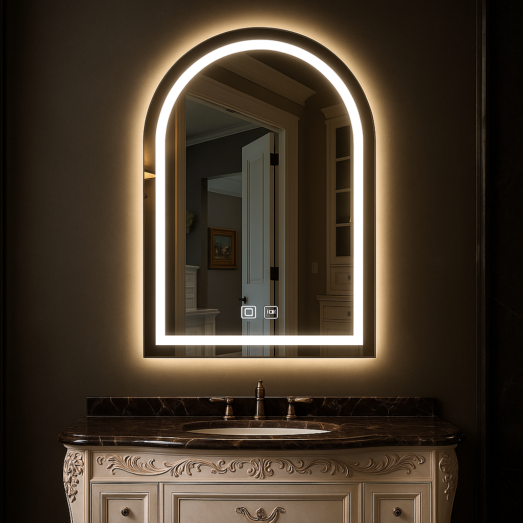 LED огледало, 50x80cm, Iulius Touch Marcello, система за обезпотяване, Dimabila Mirrors Marcello Заглавие по подразбиране Alessandro Design
