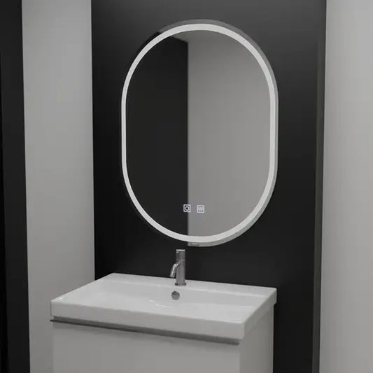 Овално LED огледало, 60x80cm, Velara Touch, Demister System, Dimmable Mirrors Korman E Заглавие по подразбиране Alessandro Design
